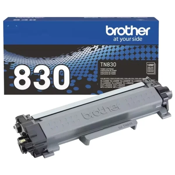 New, Pre-Owned - Brother 830 Black Standard Yield Printer Toner Cartridge, TN830BK