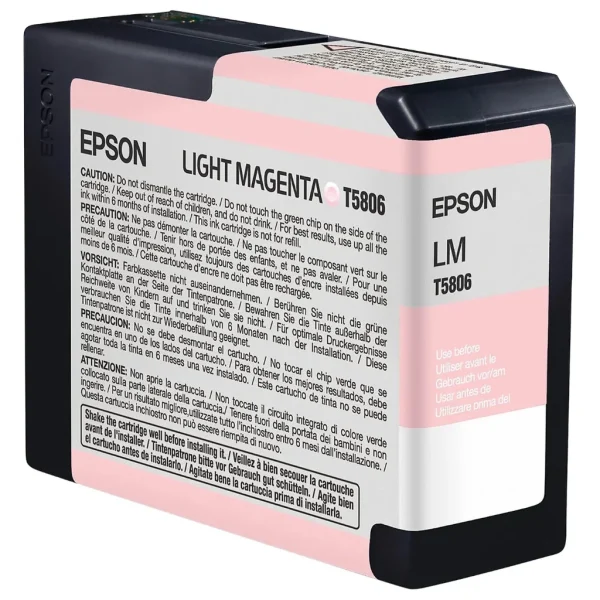 New, Pre-Owned - Epson T580B 80ML UltraChrome K3 Vivid Light Magenta Inkjet Cartridge