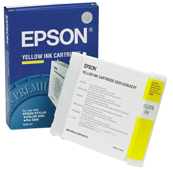 New, Pre-Owned - Epson S020122 Yellow Inkjet Cartridge, MJIC9Y