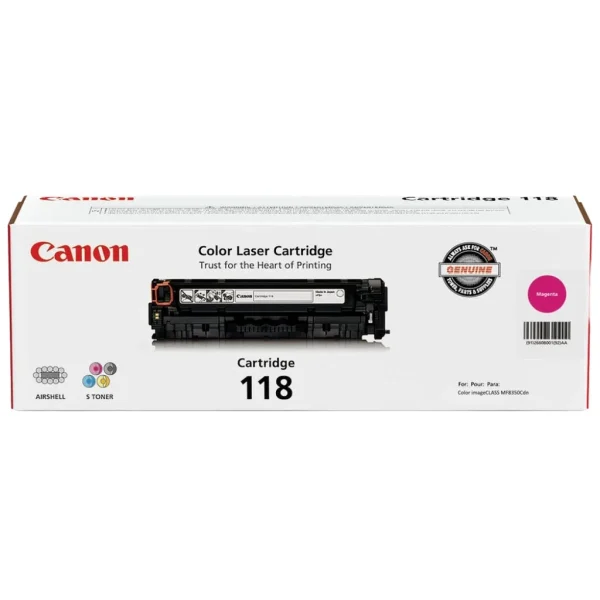 New, Pre-Owned - Canon 118 High-Yield Magenta Toner Cartridge, 2660BOO1AA
