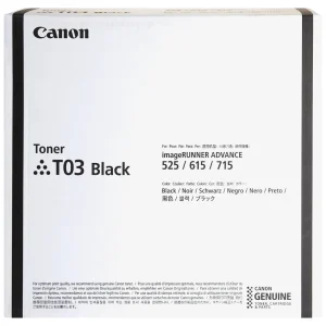 New, Pre-Owned - Canon T03 Standard Yield Black Toner Cartridge, 2725C001