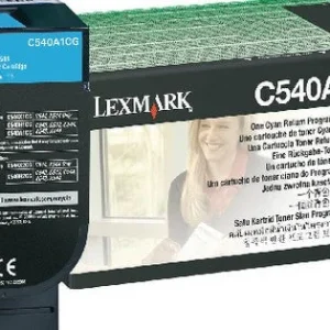 New, Pre-Owned - Lexmark Cyan Return Program Toner Cartridge, C540A1CG