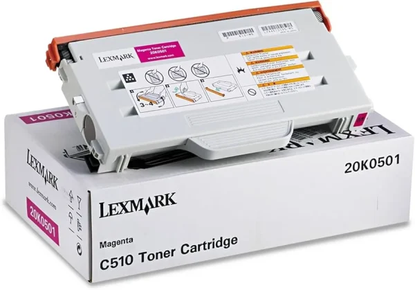 New, Pre-Owned - Lexmark C510 Standard Yield Magenta Toner Cartridge, 20K0501