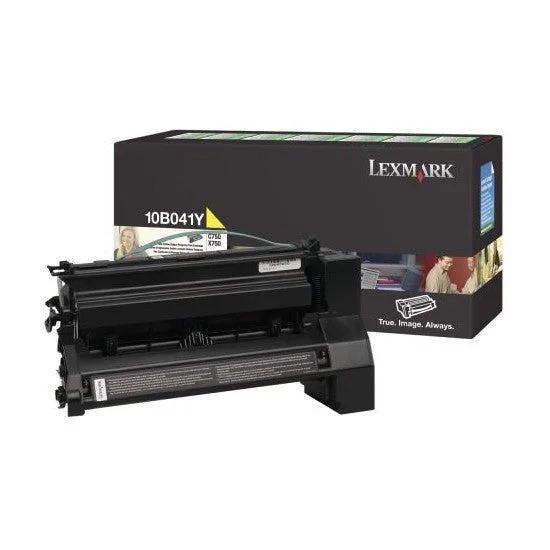 New, Pre-Owned - Lexmark C750 Standard Yield Yellow Toner Cartridge, 10B041Y