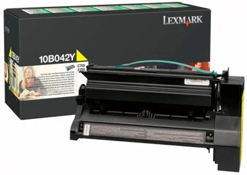 New, Pre-Owned - Lexmark C750 High Yield Yellow Toner Cartridge, 10B042Y