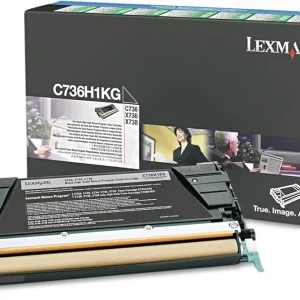 New, Pre-Owned - Lexmark C736/X736 High Yield Black Toner Cartridge, C736H1KG