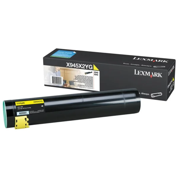 New, Pre-Owned - Lexmark X945X2YG High Yield Yellow Toner Cartridge