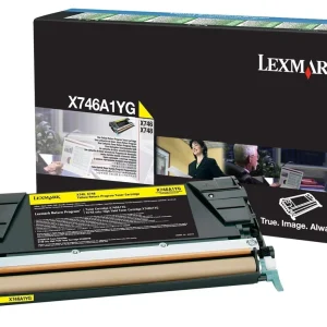 New, Pre-Owned - Lexmark X746A1YG Standard Yield Yellow Toner Cartridge