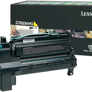 New, Pre-Owned - Lexmark C792X4YG Extra High-Yield Yellow Toner Cartridge