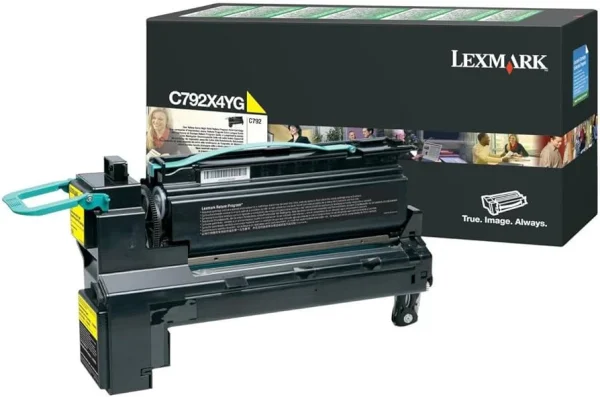 New, Pre-Owned - Lexmark C792X4YG Extra High-Yield Yellow Toner Cartridge