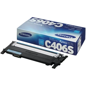 New, Pre-Owned - Samsung Samsung C406 Standard Yield Cyan Toner Cartridge, CLT-C406S