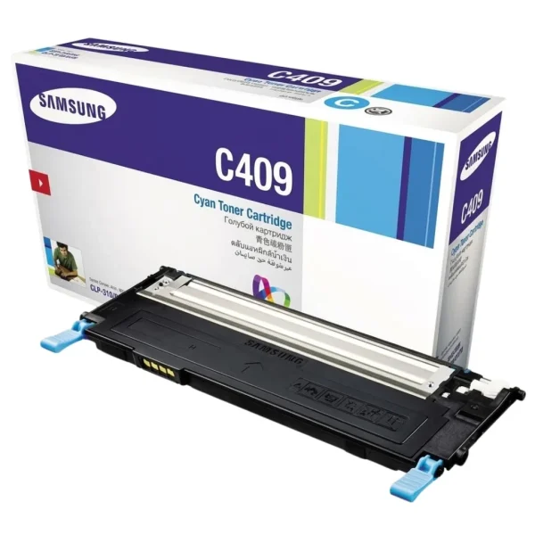 New, Pre-Owned - Samsung C409 Standard Yield Cyan Toner Cartridge, CLT-C409S