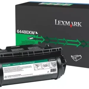 New, Pre-Owned - Lexmark T644 Extra High Yield Black Toner Cartridge, 64480XW