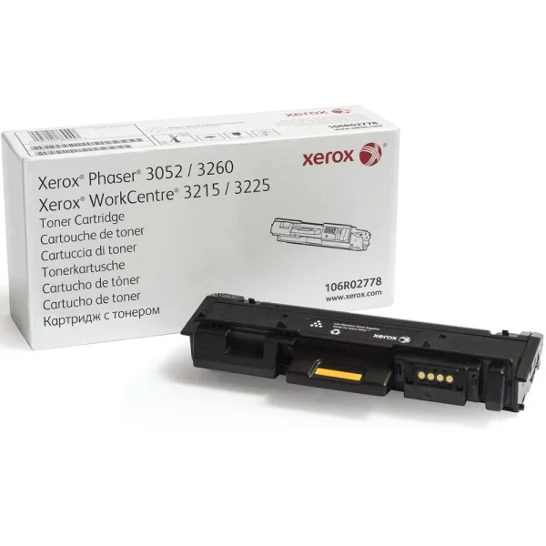 New, Pre-Owned - Xerox 106R02778 Standard Yield Black Toner Cartridge