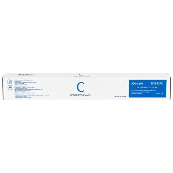 New, Pre-Owned - Kyocera TK-8527 Standard Yield Cyan Toner Cartridge, TK-8527C