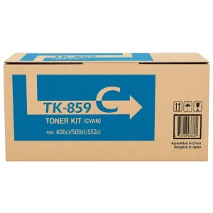 New, Pre-Owned - Kyocera TK-859 Standard Yield Cyan Toner Cartridge, TK-859C