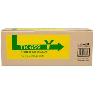 New, Pre-Owned - Kyocera TK-859 Standard Yield Yellow Toner Cartridge, TK-859Y