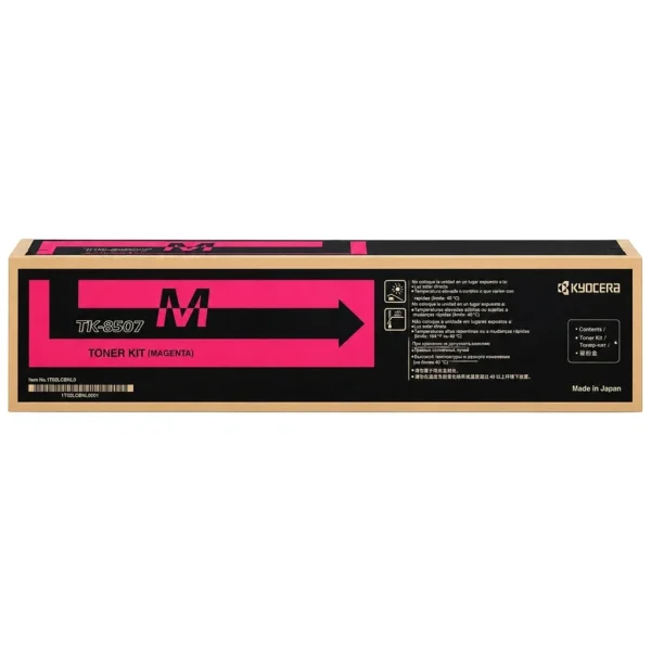New, Pre-Owned - Kyocera TK-8507 Standard-Yield Magenta Toner Cartridge, TK-8507M