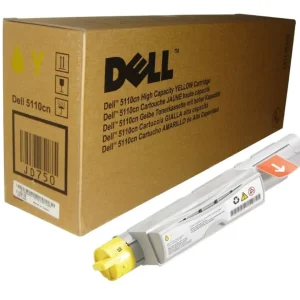 New, Pre-Owned - Dell 5110CN High Yield yellow Toner Cartridge, JD750