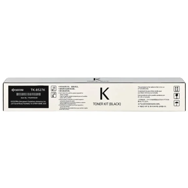 New, Pre-Owned - Kyocera TK-8527 Standard Yield Black Toner Cartridge, TK-8527K