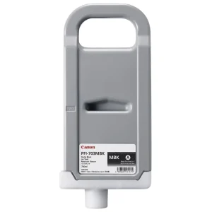 New, Pre-Owned - Canon PFI-703MBK Standard Yield Mattle Black Ink Cartridge, 2962B001AA