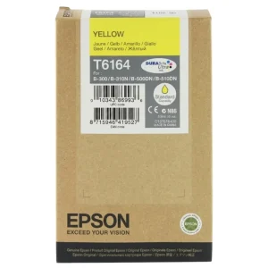 New, Pre-Owned - Epson T6164 Standard-Yield Yellow Ink Cartridge, C13T616400