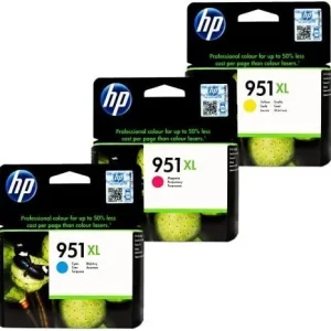 New, Pre-Owned - HP 951XL High Yield Tri-Color Ink Cartridge, CR318BN-3 Pack