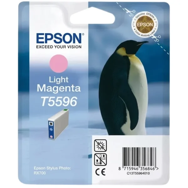 New, Pre-Owned - Epson T5596 Standard Yield Light Magenta Ink Cartridge, C13T55964010