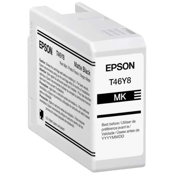 New, Pre-Owned - Epson T46Y8 Standard Yield Matte Black Ink Cartridge