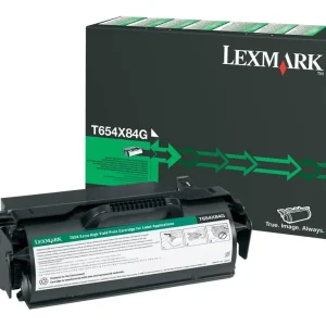 New, Pre-Owned - Lexmark T654/T656 Extra High Yield Black Toner Cartridge, T654X84G