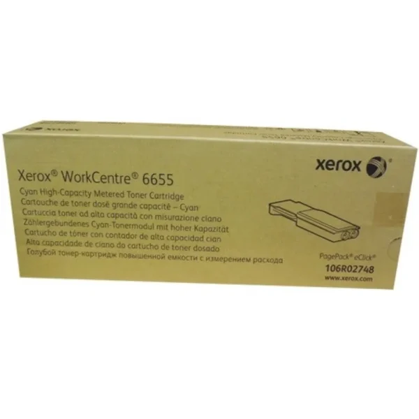 New, Pre-Owned - Xerox 106R02748 High Yield Cyan Toner Cartridge