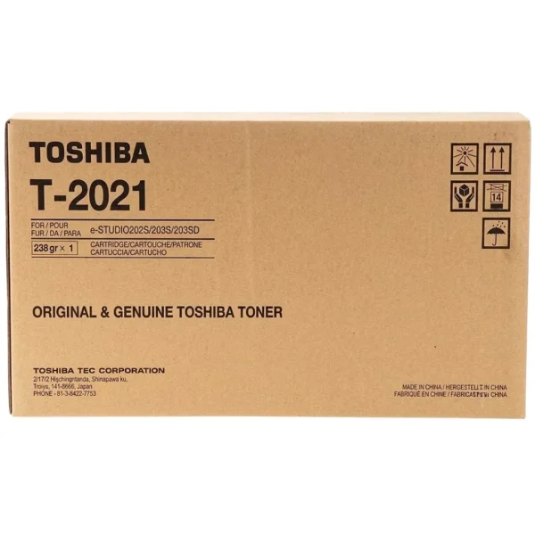 New, Pre-Owned - Toshiba T-2021 Standard Yield Black Toner Cartridge