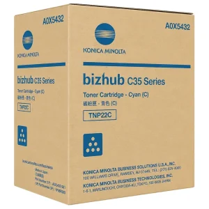 New, Pre-Owned - Konica Minolta TNP22C Standard Yield Cyan Toner Cartridge,A0X5432