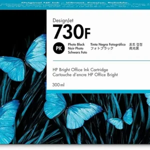 New, Pre-Owned - HP 730F High Yield Photo Black Ink Cartridge, 1XB28A