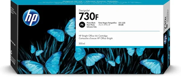 New, Pre-Owned - HP 730F High Yield Photo Black Ink Cartridge, 1XB28A