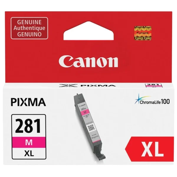 New, Pre-Owned - Canon 281XL High Yield Magenta Ink Cartridge, CLI-281XL