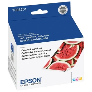 New, Pre-Owned - Epson T008 Standard Yield Color Ink Cartridge