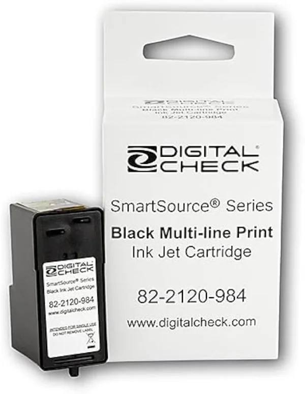 New, Pre-Owned - Burroughs Digital Check SmartSource Series Black Ink Cartridge 82-2120-984