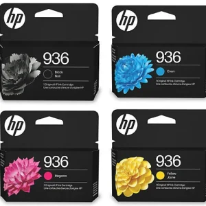 New, Pre-Owned - HP 936 Standard Yield Multi Color Ink Cartridge, 6C3Z5LN-4-Pack