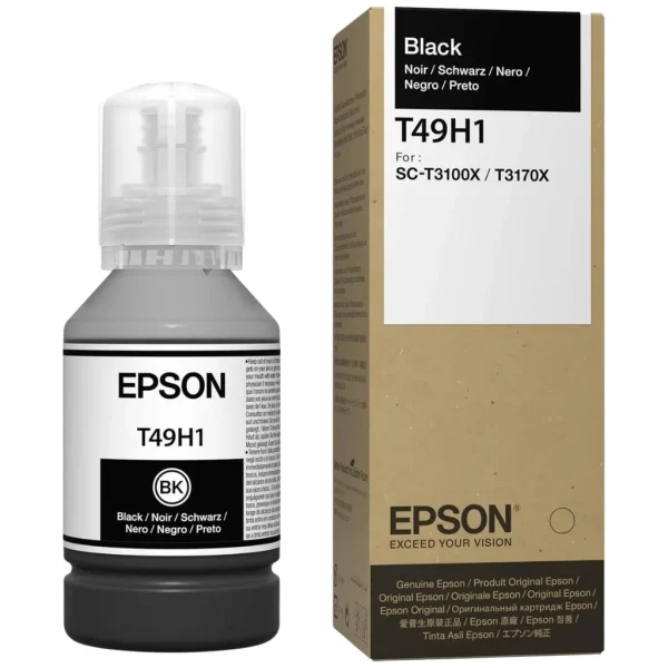 New, Pre-Owned - Epson T49H1 Standard Yield Black Ink Bottle, T49H100