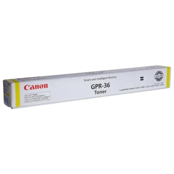 New, Pre-Owned - Canon GPR-36 Standard Yield Yellow Toner Cartridge, 3785B003AA