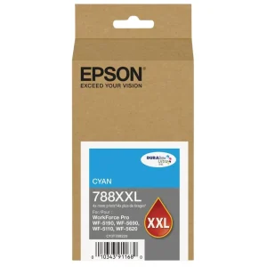 New, Pre-Owned - Epson 788XXL Extra High Yield Cyan Ink Cartridge, C13T78820
