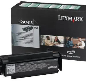 New, Pre-Owned - Lexmark 12A7415 High Yield Black Toner Cartridge