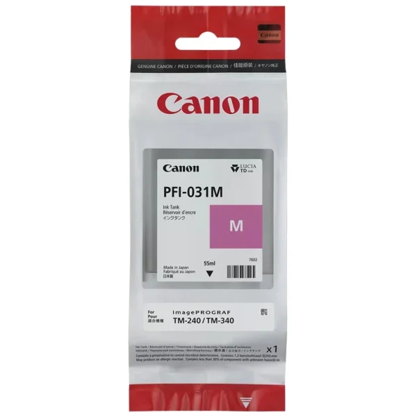 New, Pre-Owned - Canon PFI-031 Standard Yield Magenta Ink Cartridge, 6265C001