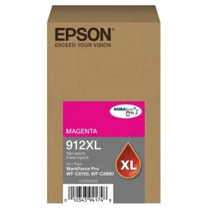 New, Pre-Owned - Epson 912XL High Yield Magenta Ink Cartridge, T912XL320