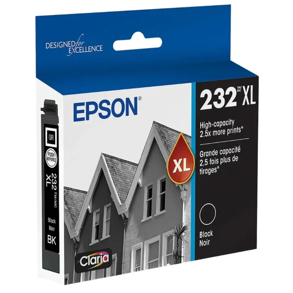 New, Pre-Owned - Epson 232XL High Yield Black Ink Cartridge, T232XL120-S