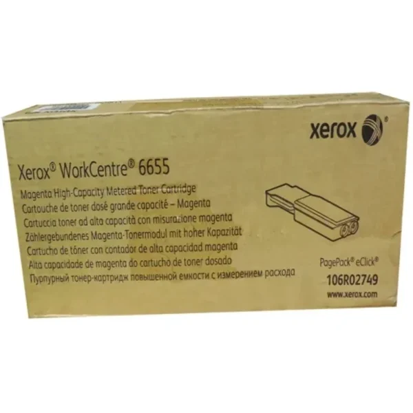 New, Pre-Owned - Xerox WORKCENTRE 6655 High Yield Magenta Toner Cartridge, 106R02749
