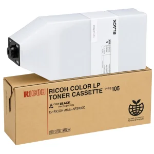 New, Pre-Owned - Ricoh COLORLP TYPE105 Standard Yield Black Toner Cartridge, 885372