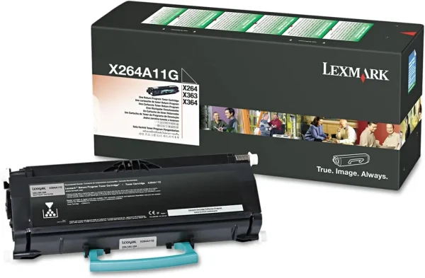 New, Pre-Owned - Lexmark x264 Standard Yield Black Toner Cartridge, X264A11G
