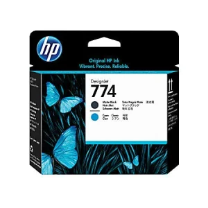 New, Pre-Owned - HP 774 Standard Yield Black / Cyan Inkjet Cartridge, P2W01A